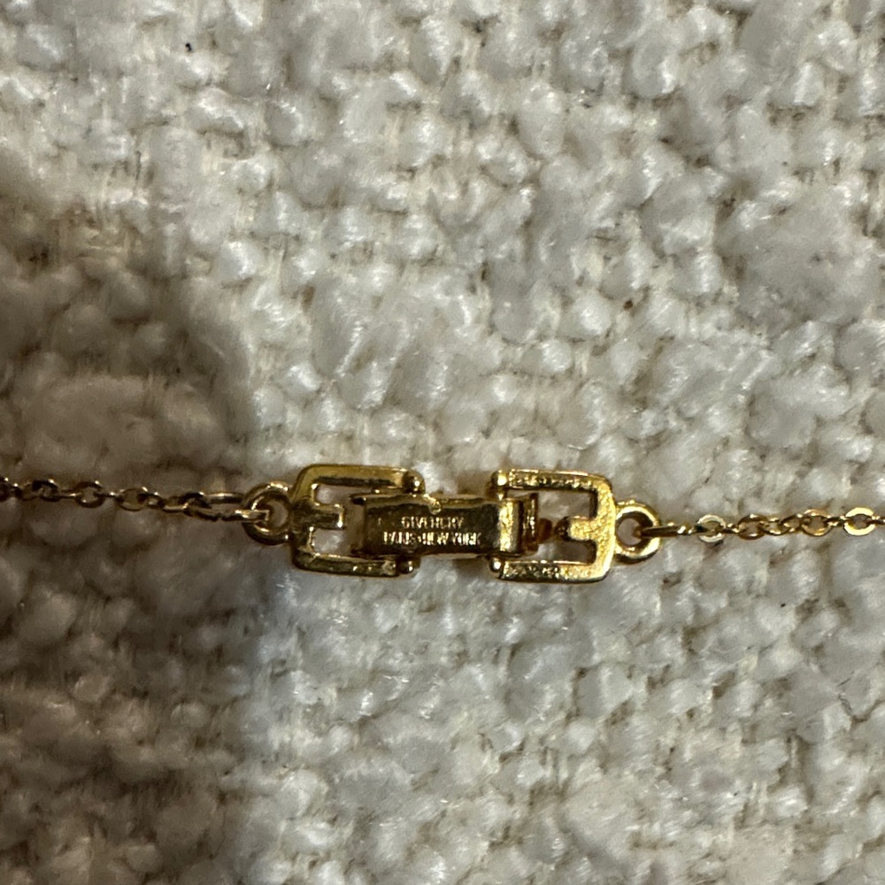 Givenchy Gold Necklace with Crystal Pendant - Picture 5 of 7